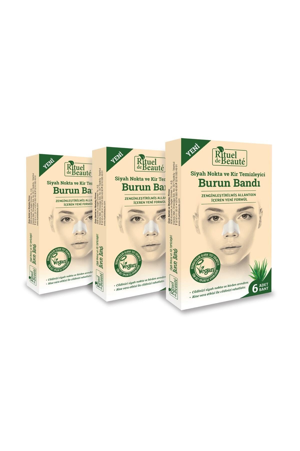 Rituel De Beaute Siyah Nokta Ve Kir Temizleyici Burun Bandı 3'lü, V
