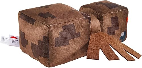 Miniatura 2 de Peluche coleccionable de Minecraft - Araña  Peluche marrón suave inspirado en el juego de Minecraft