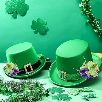 2 pcs St. Patricks Dayleprechaun hat st patricks day hats for men Women St. Patricks Day Irish Party Accessories Parade