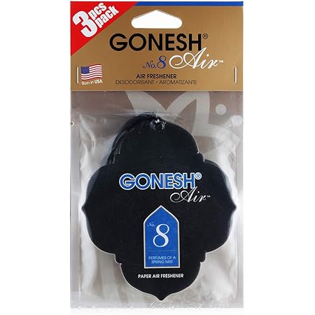 Amazon Gonesh ガーネッシュ 吊り下げ型芳香剤 ペーパーエアフレッシュナー No 8 フルーツ系の香り 3個パック Gonesh ガーネッシュ お香