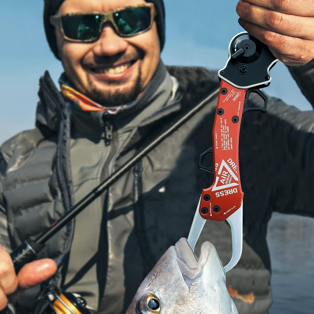 【Amazon.co.jp限定】[Dress] 『2022』GRASPER Heavy/グラスパ―ヘビー 釣り フィッシュグリップ 折りたたみ フィッシンググリップ 魚掴み 削り出し ランディング ステンレス 変形