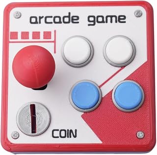 Retro Arcade Wandpanel, Joystick Button Deko Fuer Spielzimmer, Buero, PC Setup und Hobbyraum