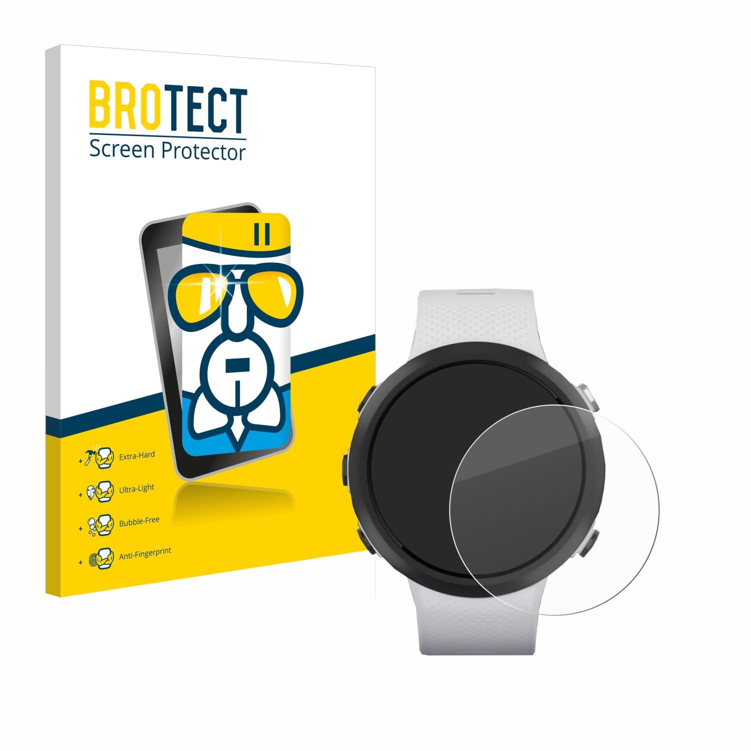 2pcs / Set Film Proteggi Schermo In Vetro Temperato Per Garmin Swim 2