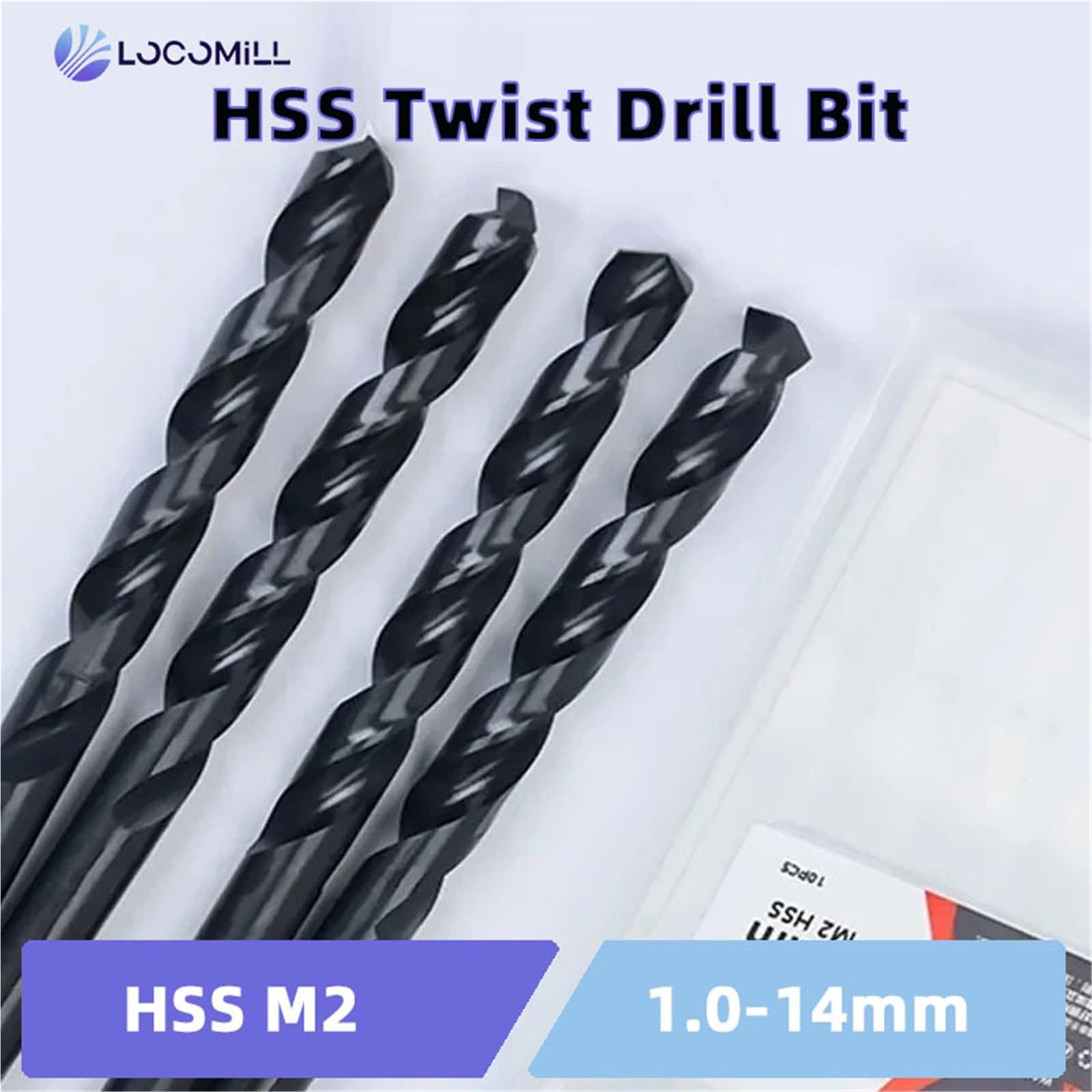 Brocas helicoidales El taladro helicoidal HSS se puede utilizar for procesar piezas de metal, PVC, madera, aluminio y otros materiales(12mm(5pcs))