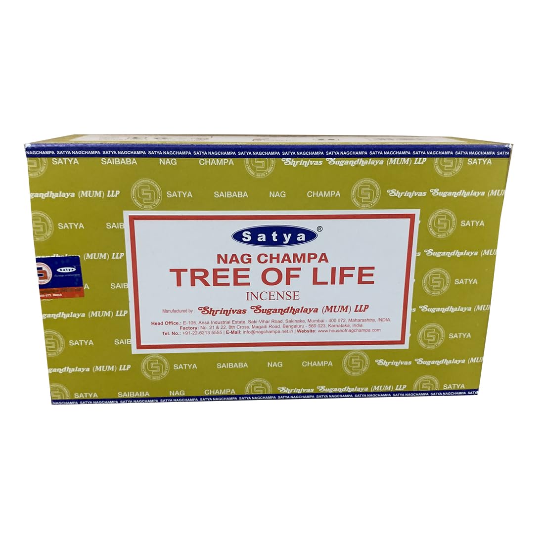 Giftlocaluk Woody, Green, With Cedar, Pine, And Balsamic Notes Satya Tree Of Life Incense Sticks – Sacred Woodland Scent For Growth & Connection 240 Sticks (12X20)