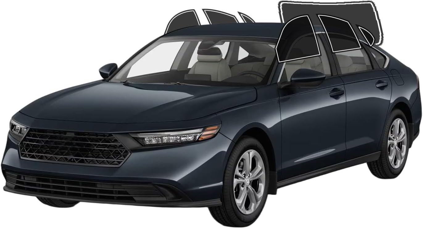 Precut Window Tint Film for Honda Accord Sedan 2023-2026 All Side+Rear Windshield 20% VLT 2Ply Anti-Shatter, UV Block, Privacy Protection, Easy Install, No Trimming Needed,Heat & Glare Reduction