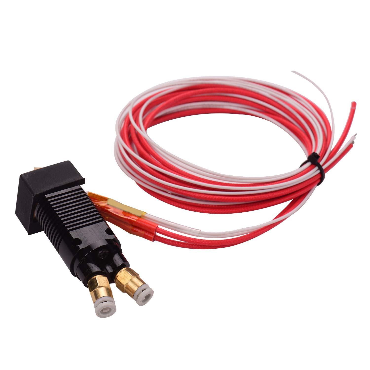 parti della stampante Kit estrusore Hotend in metallo bicolore 2 in 1 con cavo ugello in ottone da 0,4 mm Stampa calore 12V per parti di riparazione stampante 3D Ender-3 serie CR-10 (Colore : 12V)