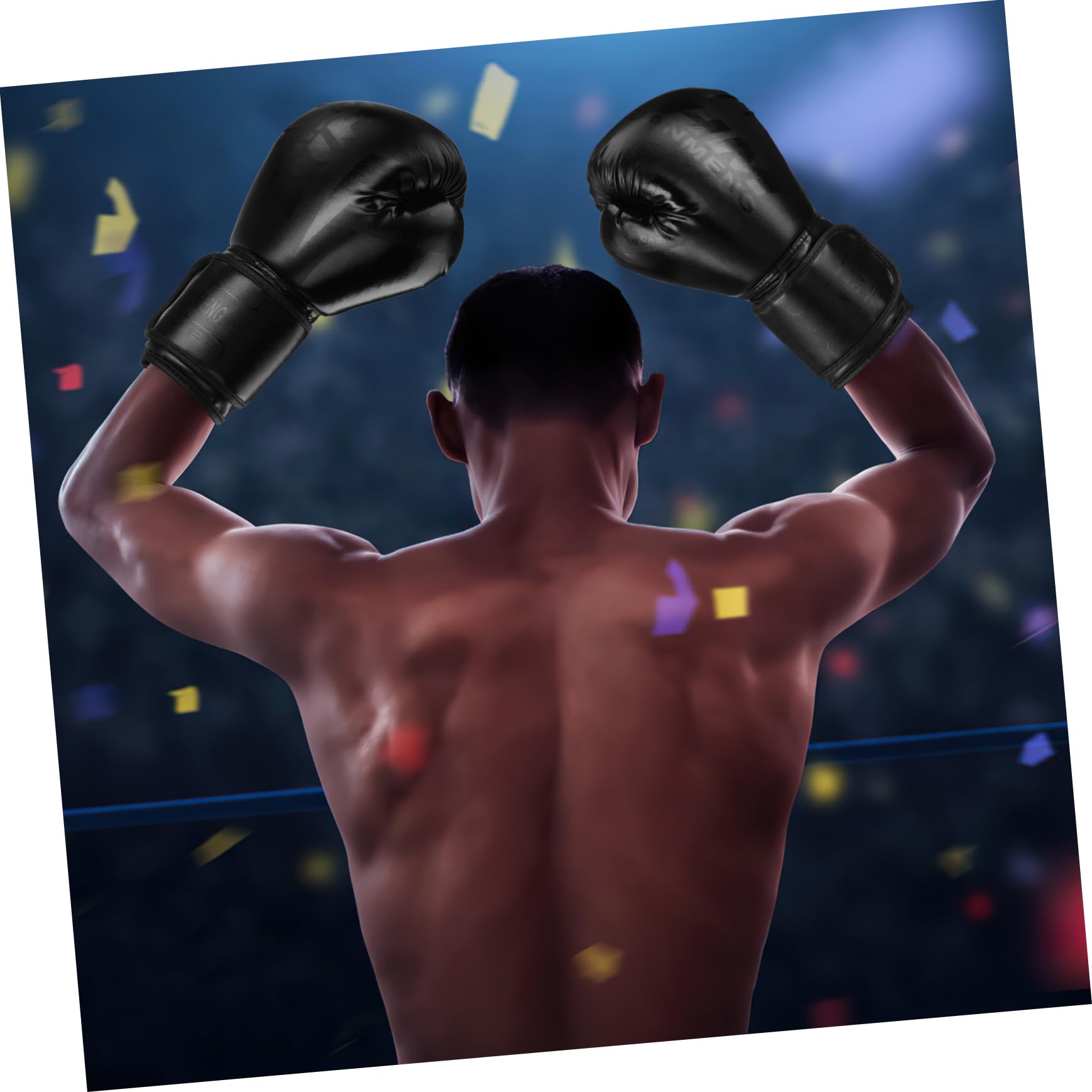 1 Paio Guanti Da Box Formazione Pugni Guanto Guanti Da Combattimento Boxe Per Apparecchi Sportivi Allacciato Mitts Uomini Guanti Da Sparring Palestra Lo Esterno è in Pu