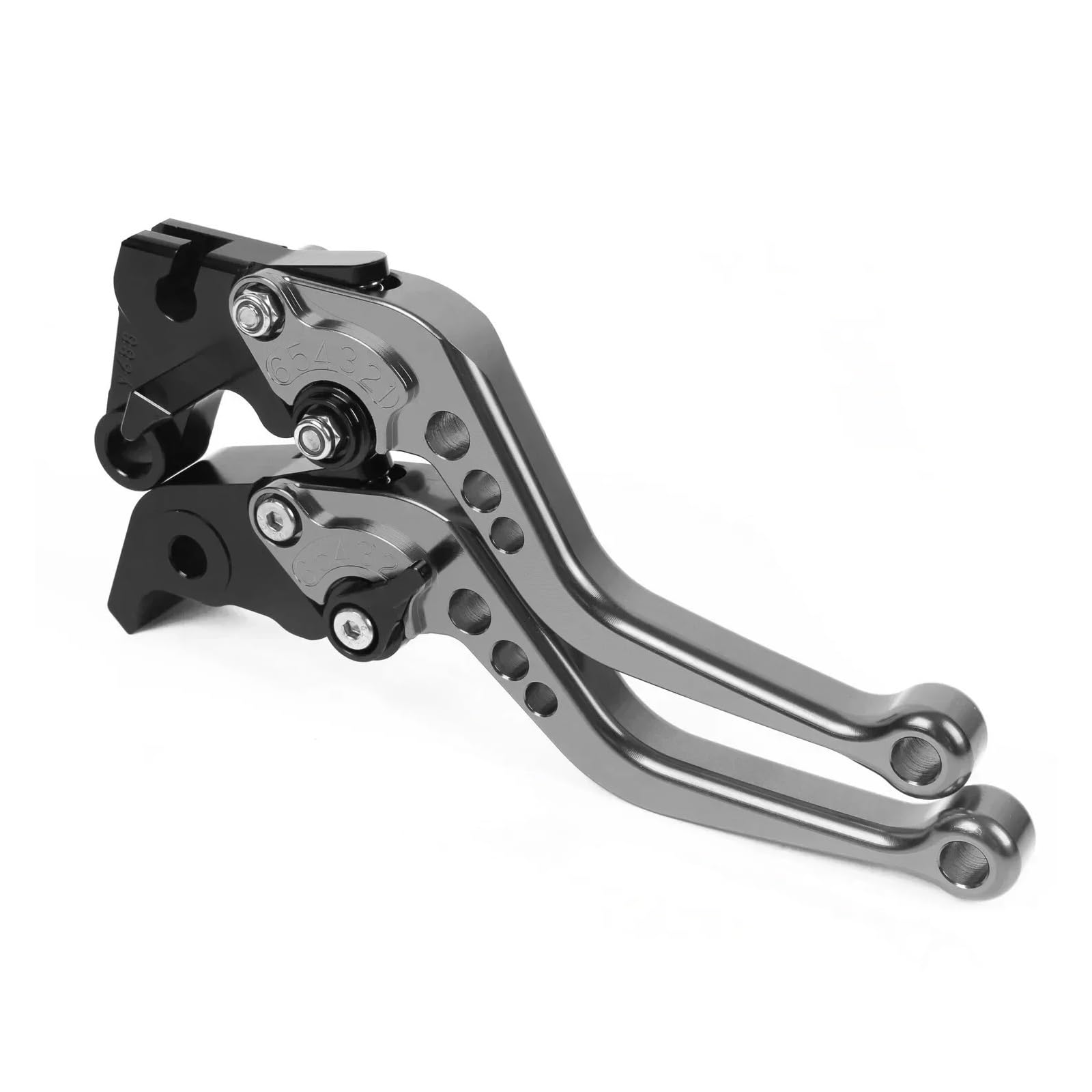 Ywqjiopm Titanium Motorcycle Brake Clutch Lever Universal Motorcycle Clutch Brake Handle Lever Fit For Motorbike Accessories Modification Handlebar Brake Clutch Lever