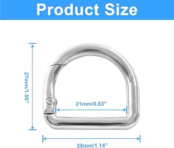 D Rings Spring Key Hooks