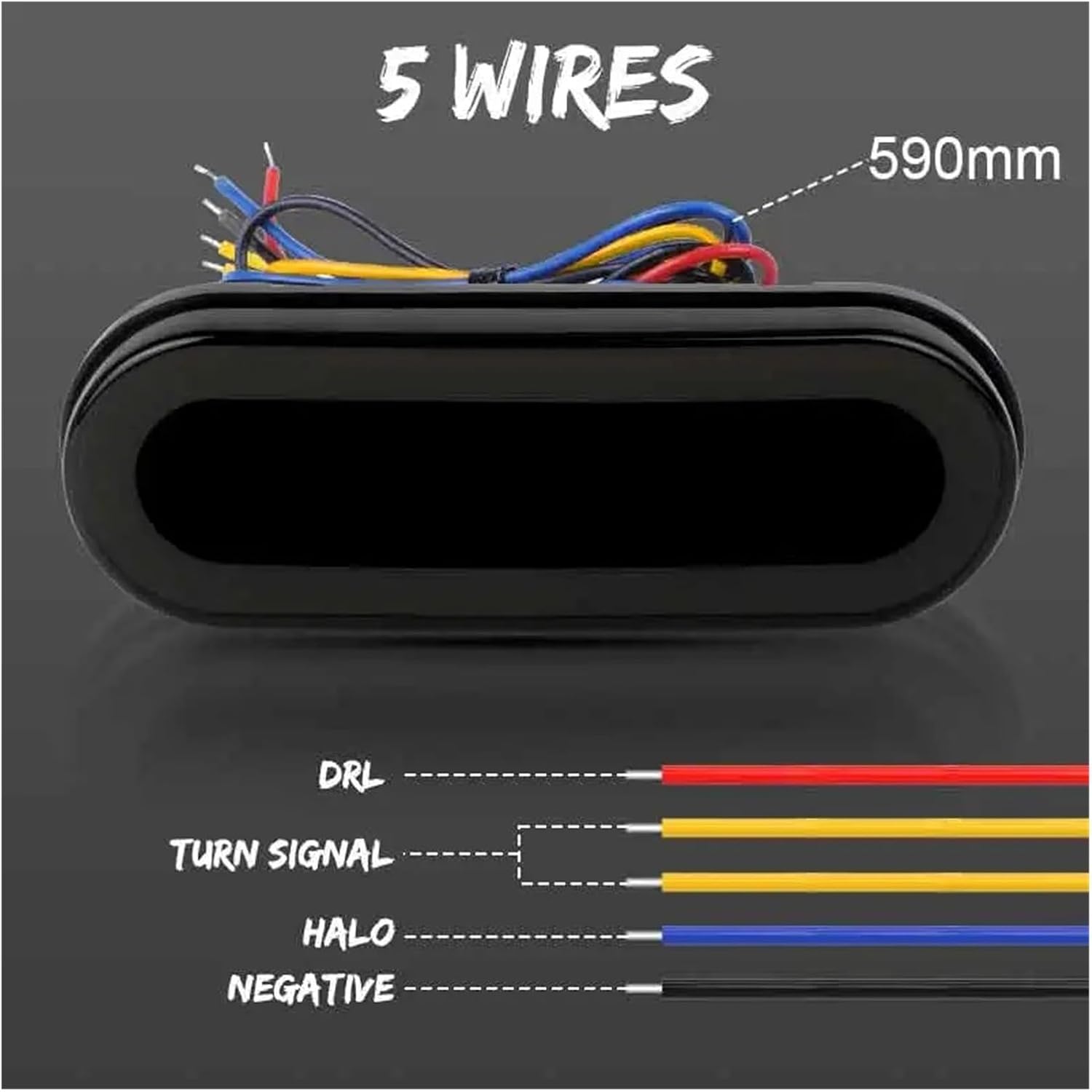 リアテールライト 3 で 1 68 LED ブレーキテールライトターンシグナルライト黄赤白 DRL ライト車のトラックトレーラー A