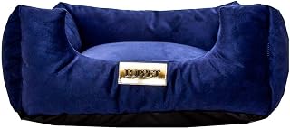 Cama Quadrada para Cachorro ou Gatos Super Luxo Luppet AzulG