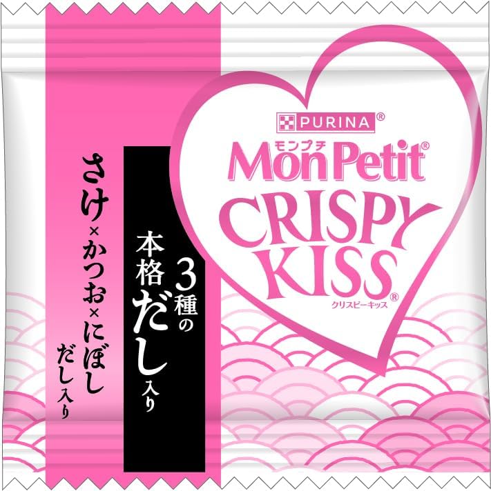 モンプチ クリスピーキッス 3種の本格だし入り さけ×かつお×にぼしだし入り