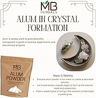 Vista 6 de MB Herbals Polvo de alumbre de 100 gramos (3.5 oz) Desodorante Después del afeitado Tela de cuero y papel mortal Uso externo solo