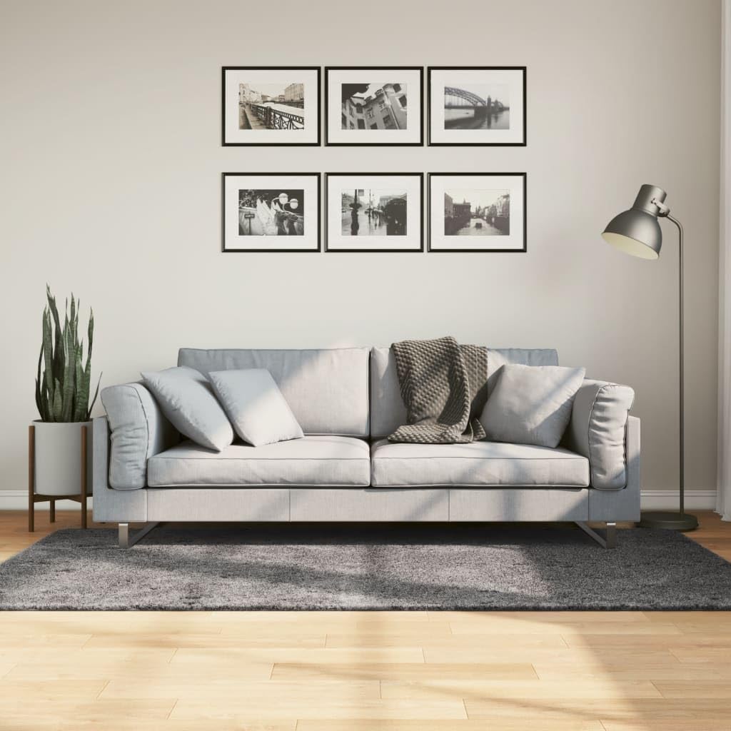 Tapis de cuisine lavable HUARTE anthracite 120x170 cm antidérapant