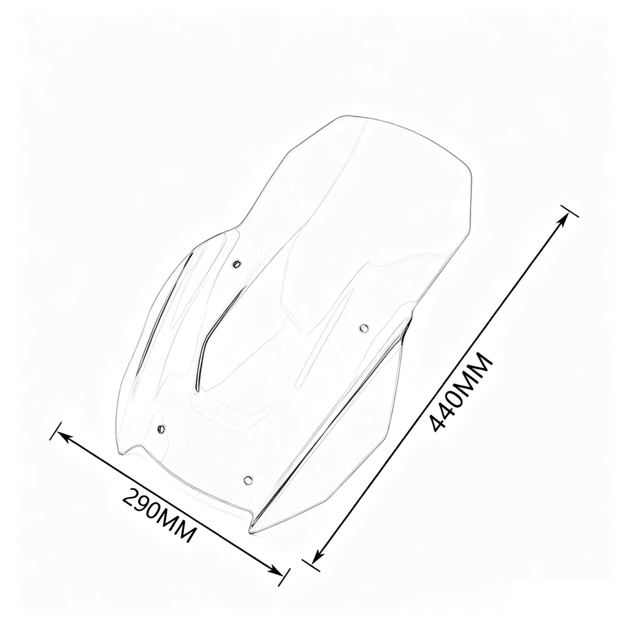 Parabrezza Moto Per, ADV350 Adv350 ADV 350 2022 2023 2024