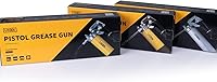 Vista 9 de UTOOL Pistola de engrase, 8000 PSI Juego de pistola de engrase resistente con carga de 14 onzas, manguera flexible de resorte de 18 pulgadas, 2