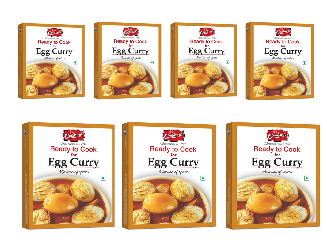 Cookme Egg Curry Masala Powder 350g (7 Pkt of 50g each) (B09V2JW1R7) Amazon Price History, Amazon Price Tracker