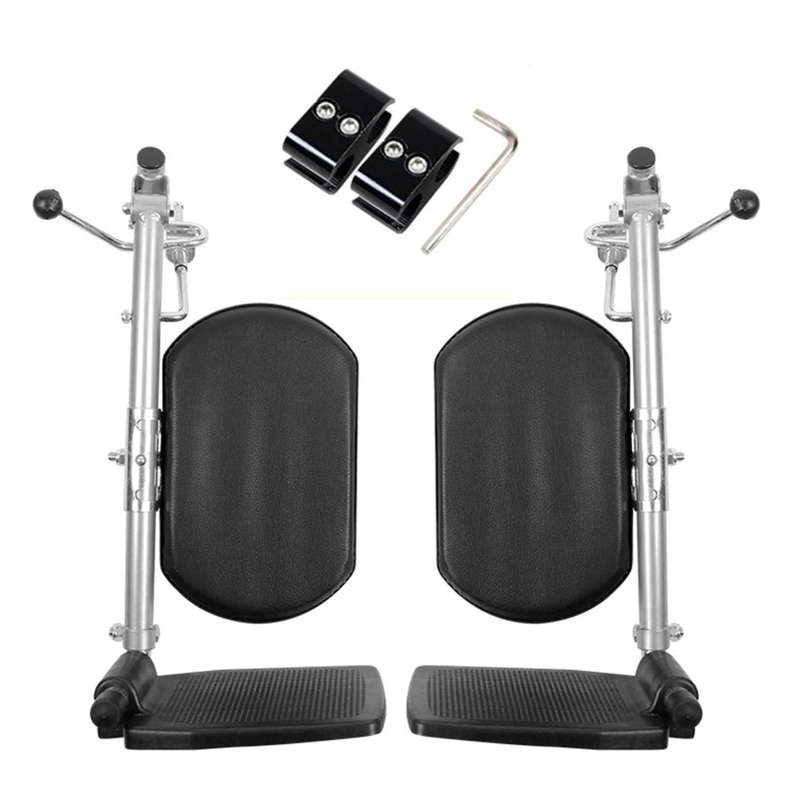 Reposapiés elevadores con soportes acolchados para pantorrillas, piezas universales compatibles con sillas reclinables estándar y de transporte