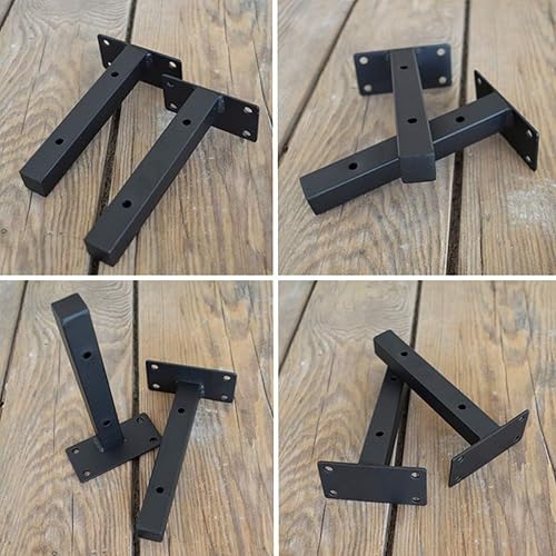 Miniatura 5 de Rustic Floating T Pipe Shelf Bracket,Hanging DIY Hidden Shelf Supports,Load-Bearing Partition Shelf Supporter,Wall Mounted Home Office Shelving