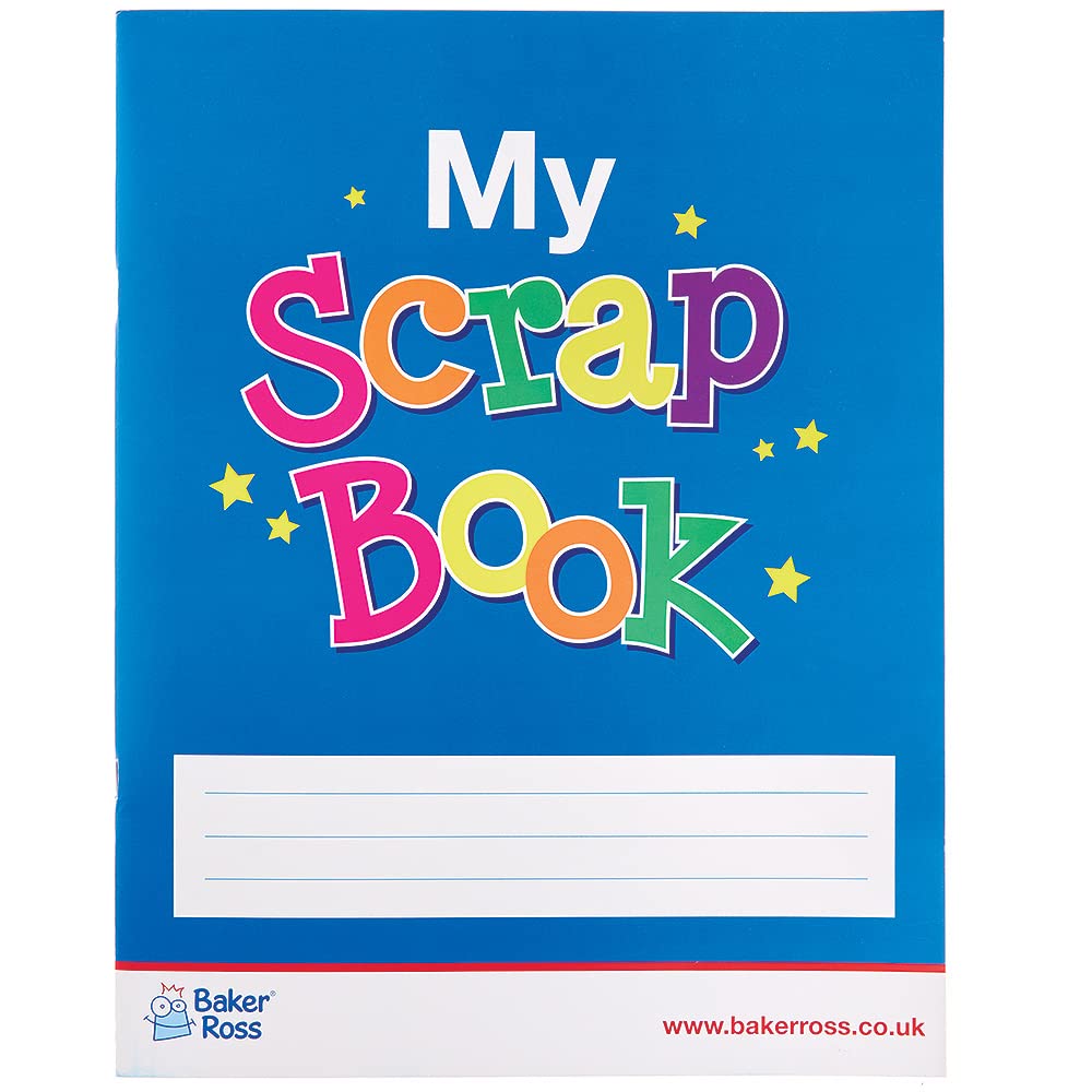 Baker Ross FX830 Large Scrap Books - Pack of 3, Arts and Crafts Books for Kids