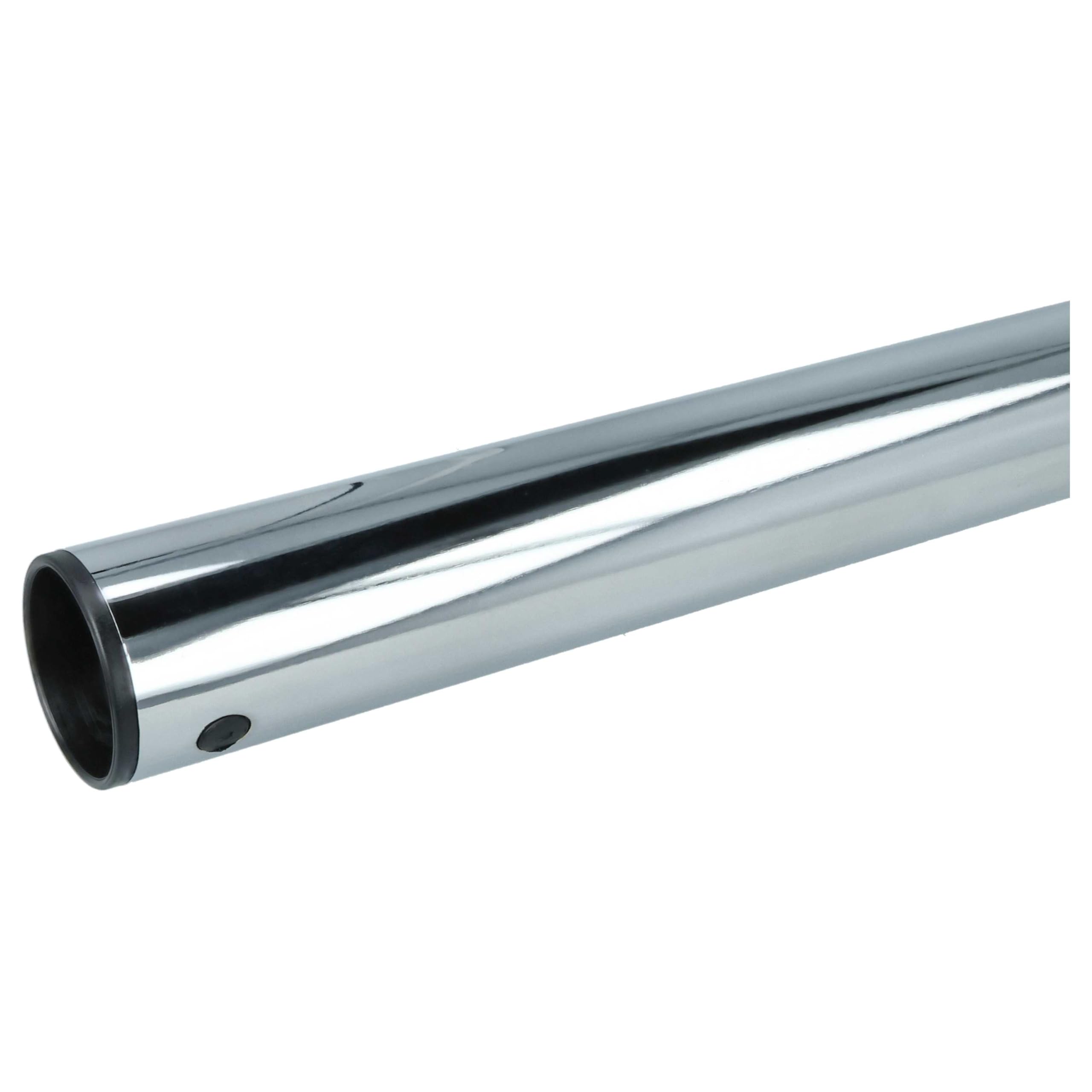 vhbw Tubo aspirador compatible con Dirt Devil M2288, M2831-4, M2838, M2288-0, M2288-3 aspiradora - conexión de 32 mm, 58-96 cm, cromado