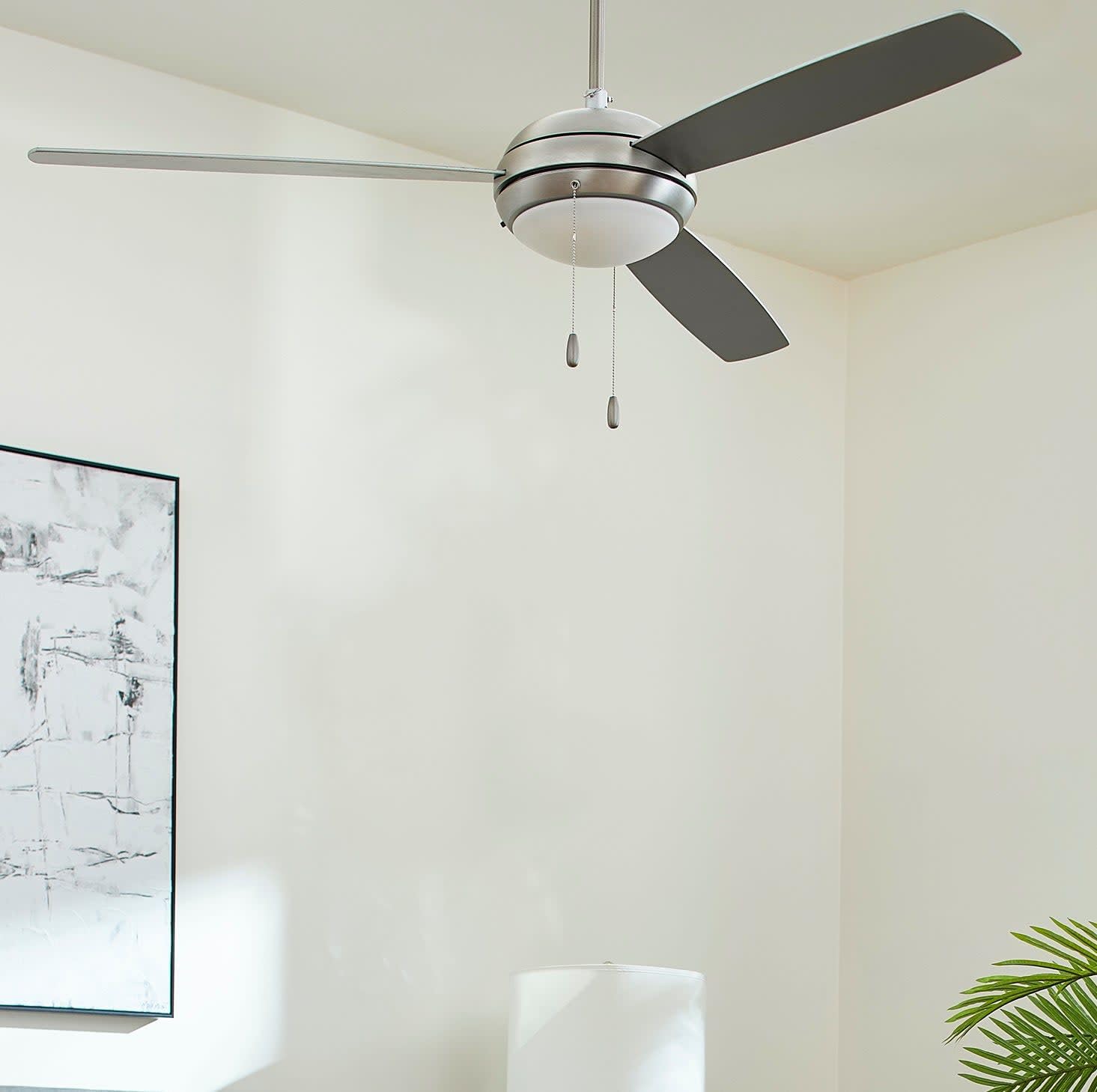 Expo - 3-Blade Ceiling Fan with Light Kit in Soft Contemporary Style - 15.65 Inches Tall and 60 Inches Wide - Matte Black Fi
