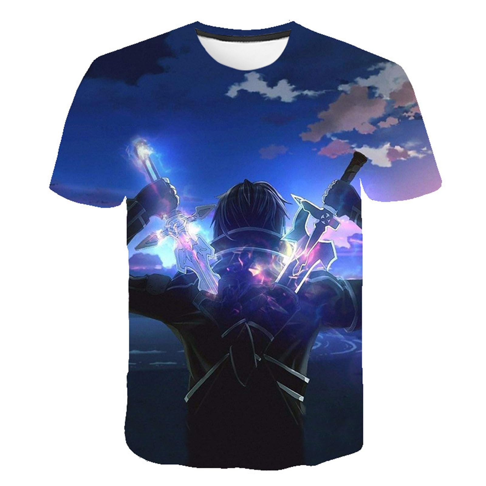 Anime Sword Art Online Short Sleeve T-Shirt Tops Tee Sweater Costume Style B