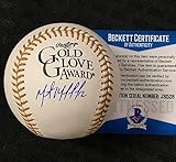 MARTIN MALDONADO Autograph Signed Gold Glove Baseball ~ BAS Beckett Witness COA - Autographed MLB Gloves