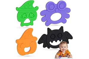 Halloween Toddler Toys- 4Pcs Halloween Teether Set