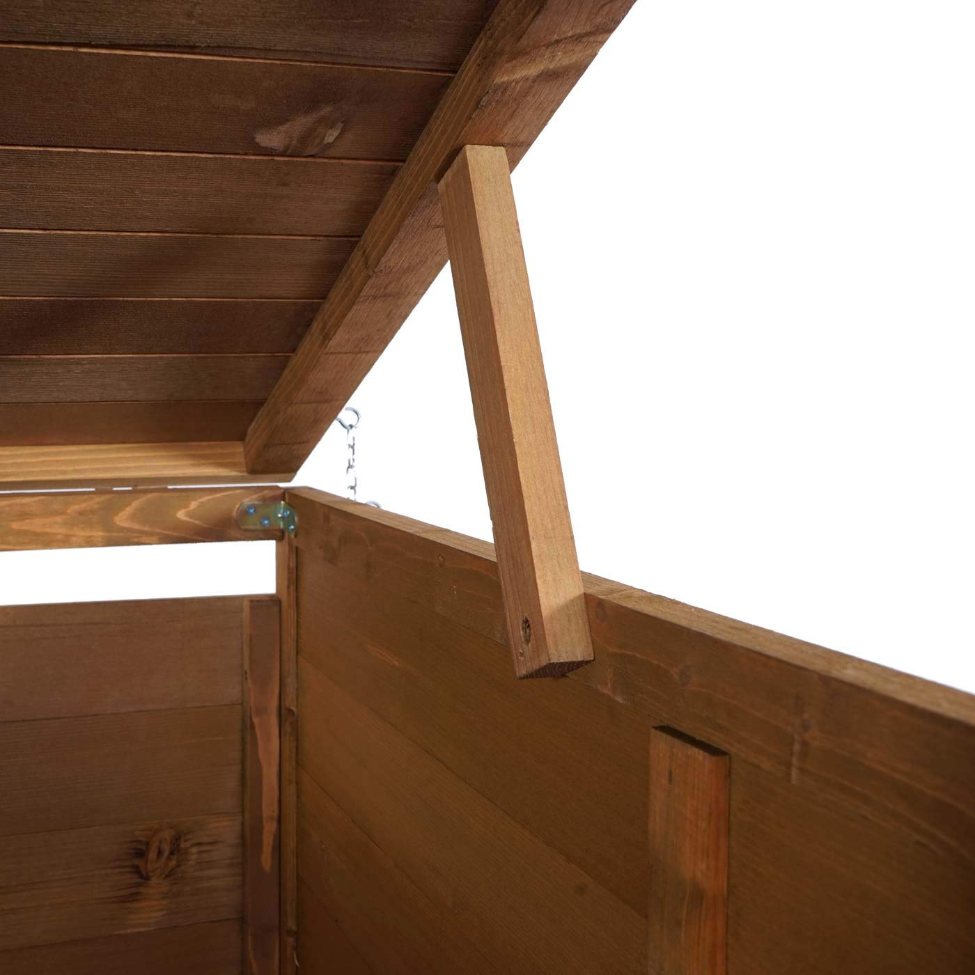 Mendler XL 1er-/2er-Mülltonnenverkleidung HWC-H74 Holz - braun | Mülltonnenbox, erweiterbar, MVG, 126x80x98cm