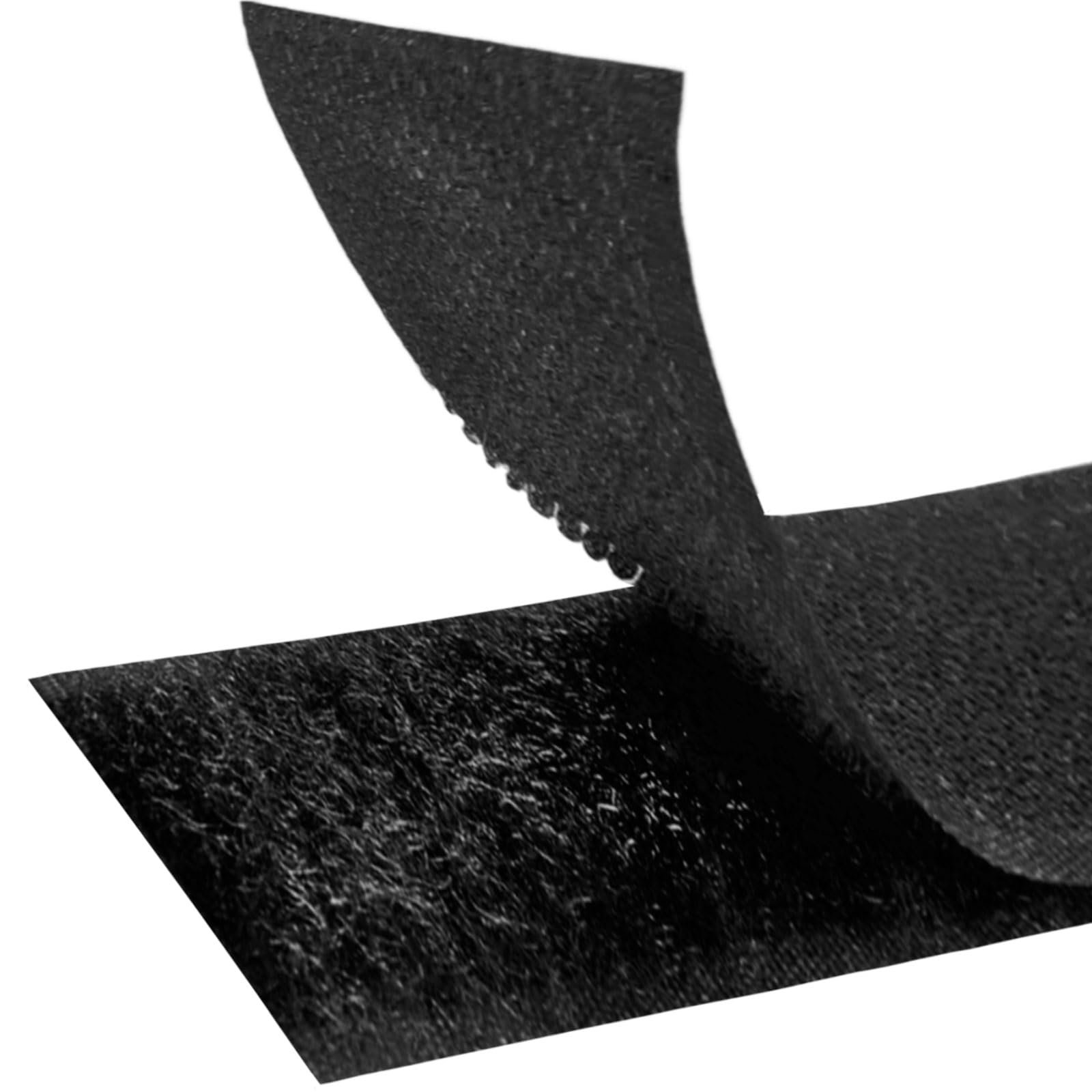 Nastro a Strappo [Nero] a Strappo per Cucire Doppia Faccia [25 Metri x 100 mm] Hook and Loop [NON ADESIVO] Striscia Extra Forte e Resistente per Cucito Abbigliamento Artigianato Fai da Te