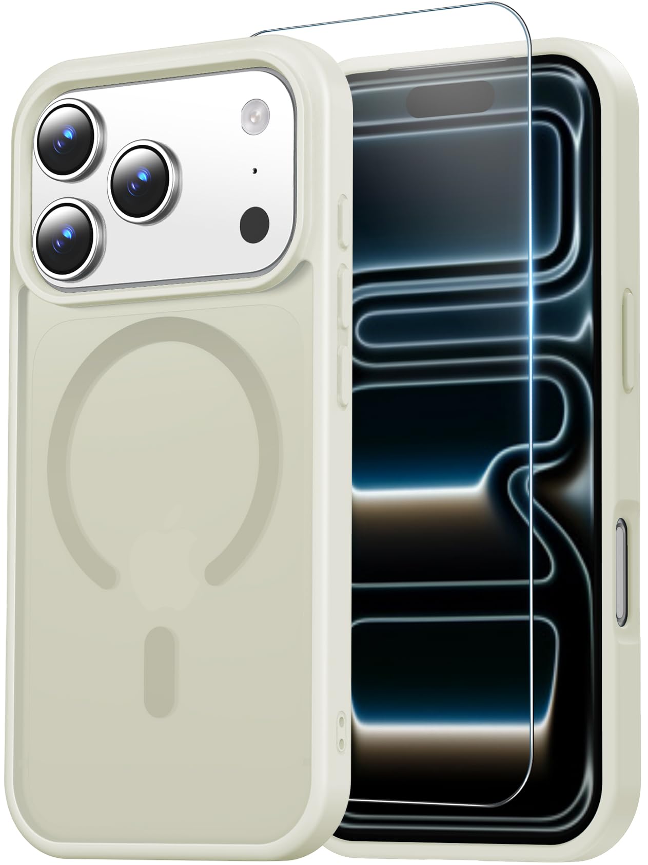 Temdan for iPhone 18 Pro Case/iPhone 17 Pro Case, Beige