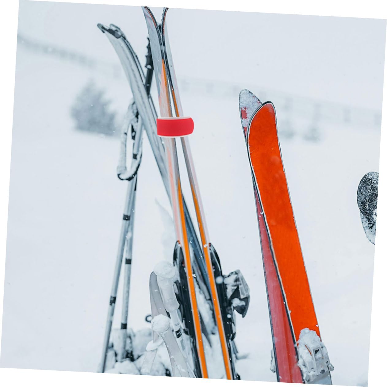6pcs Adjustable Ski Fastener Straps Durable Nylon Snowboard Binding Ties for Enhanced Support and Control Multi Use Gear Organizer for Outdoor Skiing Activities