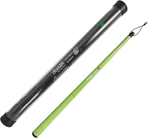 Miniatura 7 de Aventik FreshStart Tenkara Rod en 7 pies8 pies, kit completo de caña Tenkara para principiantes, fibra de carbono 24T, fácil de fundir, flexible,