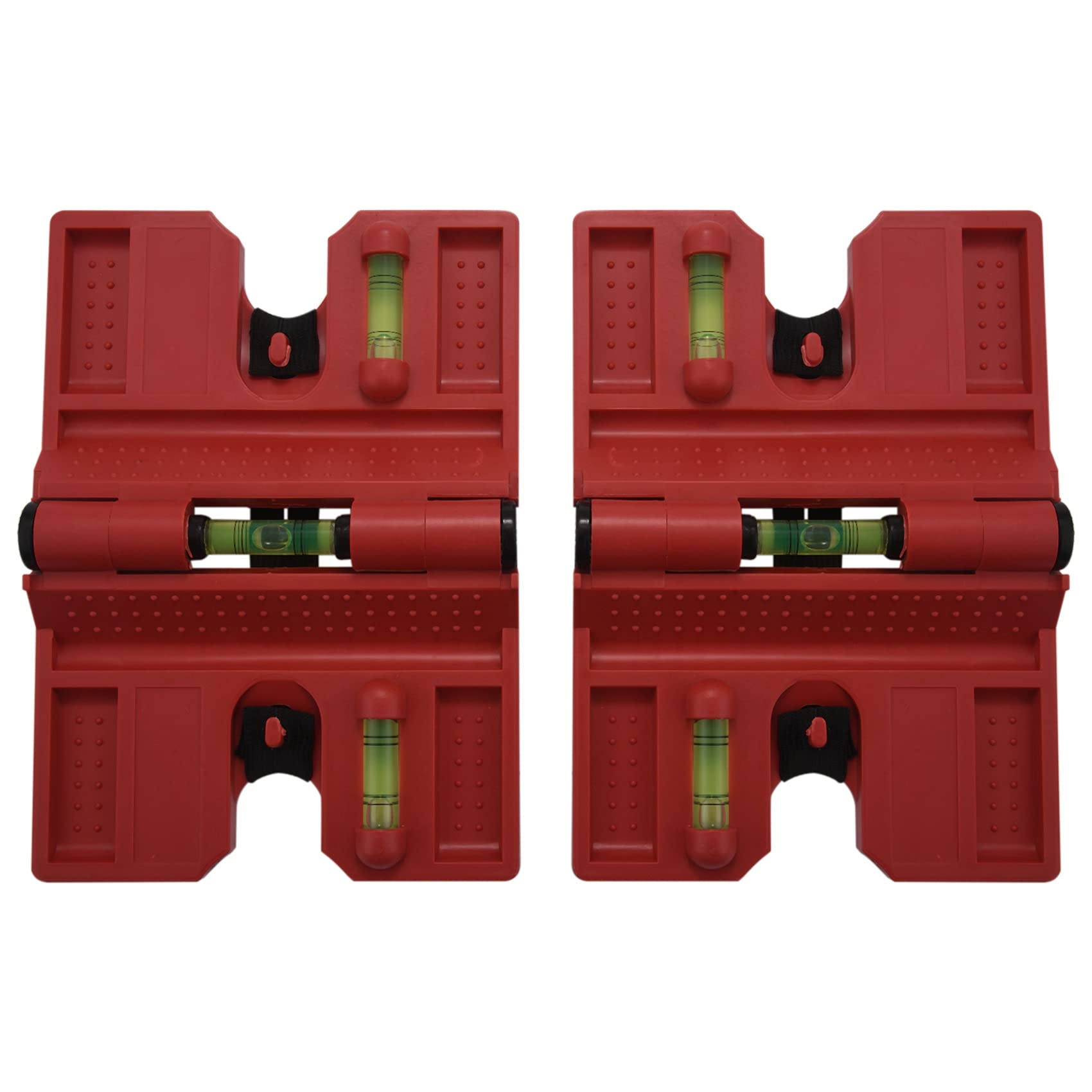 Littimoon Spirit Level,Magnetic Post Level Tool Folds for Storage, Check Bubble Level(Pack of 2)