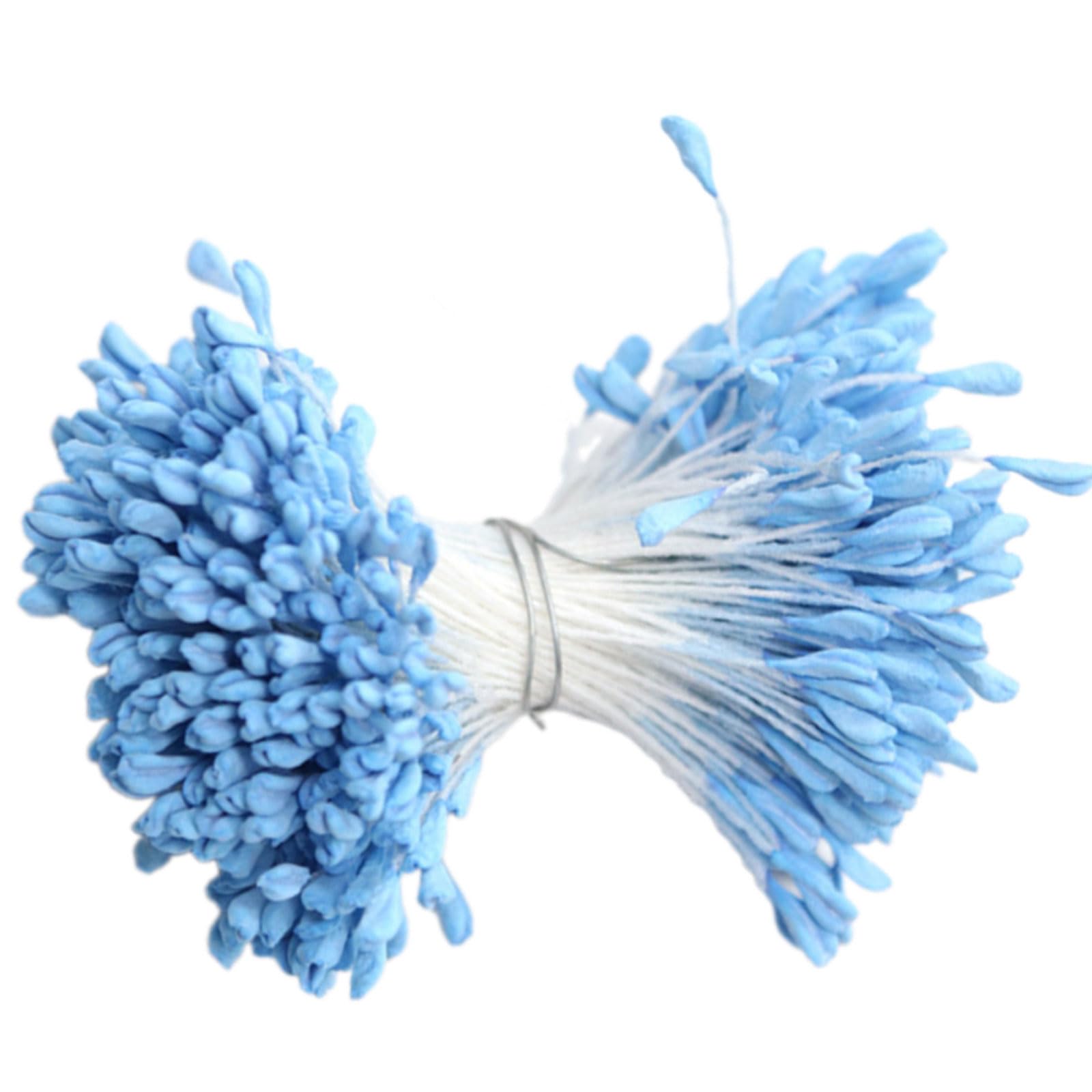 YWLUUOO Realistic Artificial Flower Stamens for Craft Projects with Sturdy Fabric Materials Cloth Flower Centers