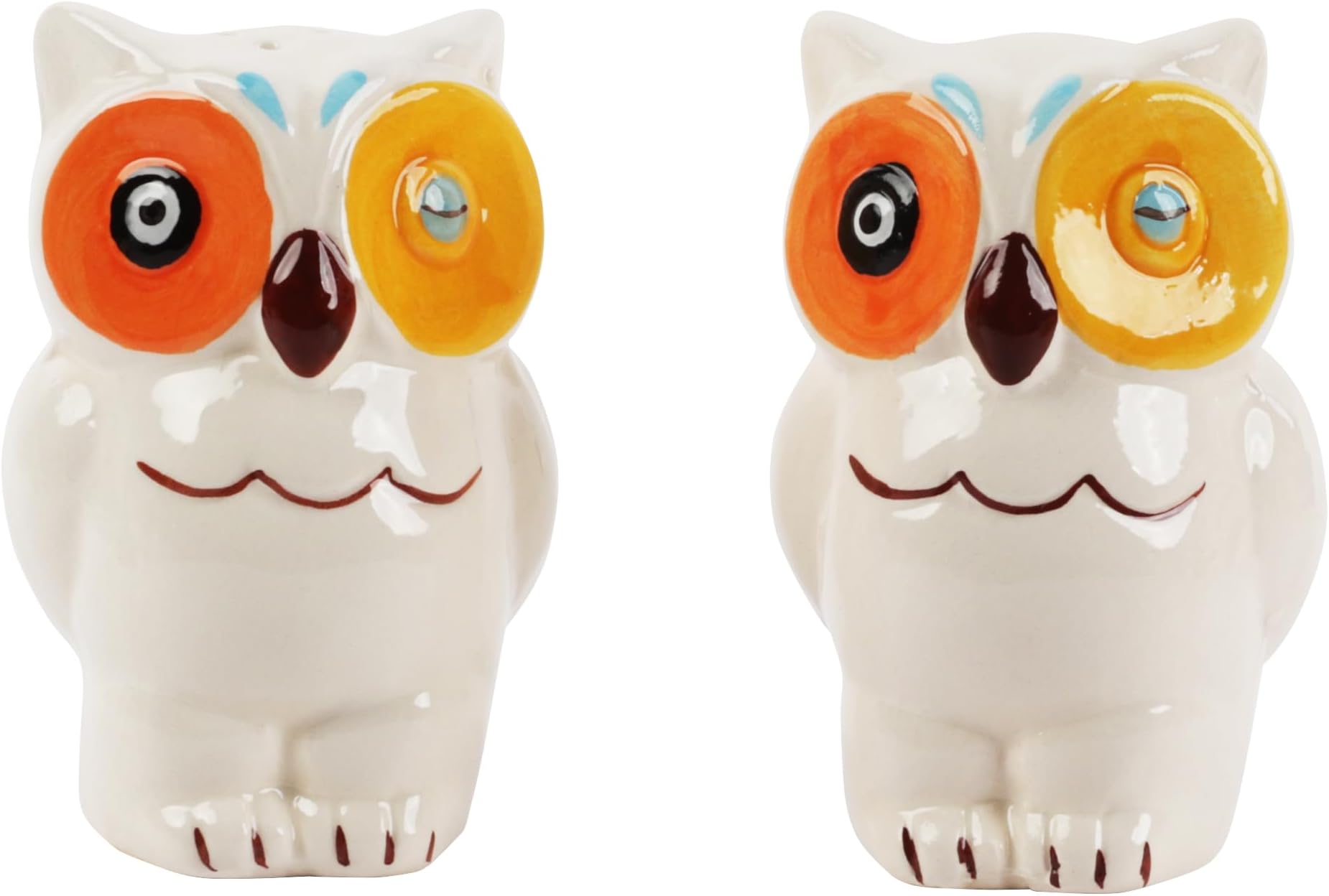 Ceramic Owl Salt and Pepper Shaker Collectors Kitchen Décor