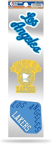 Miniatura 14 de Rico Industries NBA Basketball 3-Piece Retro Spirit Decals Retro Decal Set