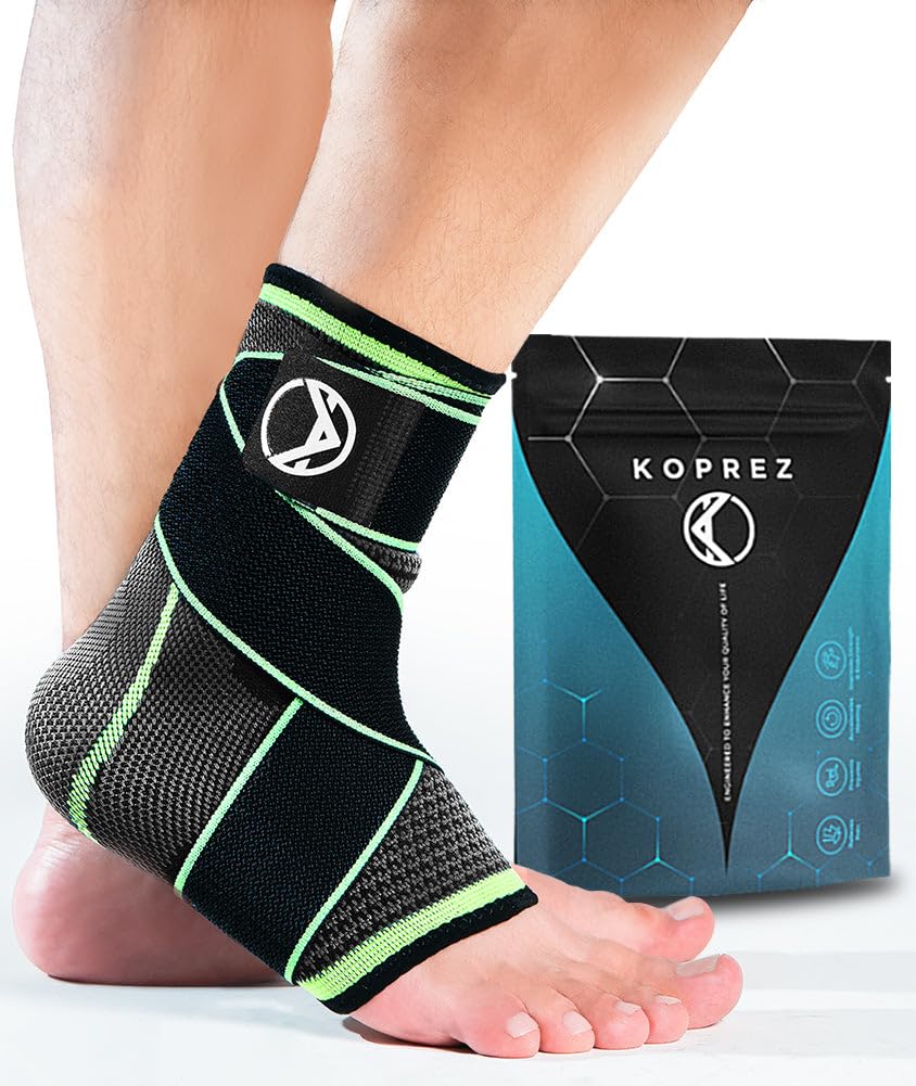 Koprez Plantar Fasciitis Sleeve - Plantar Fasciitis Relief, Plantar Fasciitis Socks, Ankle Compression Sleeve, Ankle Support for Women, Plantar Fasciitis Brace, Ankle Sleeve, Ankle Support Men