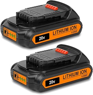 2 Pack DCB230-2 20V MAX 4Ah Lithium Battery Replacement for Dewalt 20V MAX 3.0Ah Compact Battery Pack DCB230-2, Compatible with 20 Volts Max Power Tools 20V MAX XR 3 Ah DCB230 Battery
