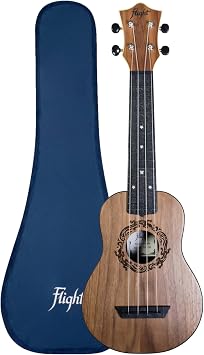 Flight Music Ukuleles TUS50 Travel Ukulele - Walnut Top