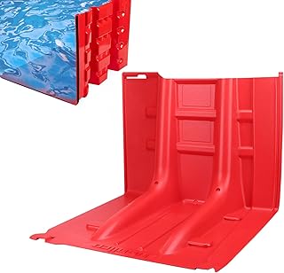 Floor Protection Barriers, ABS Water Dam Barrier for Home Garage, Reusable L-Shaped Flood Barrier Panel for Basement, Warehouse Against Heavy Rain & Flooding, Quick Detachable (18)