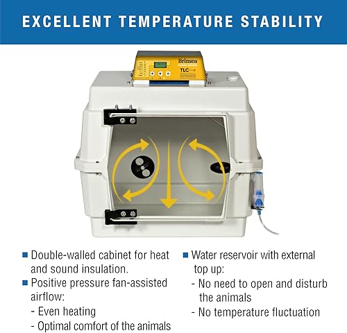Miniatura 48 de Brinsea TLC-50 Zoologica II - Incubadora grande de cría de aves y recuperación de mascotas con control de humedad para animales enfermos, ideal