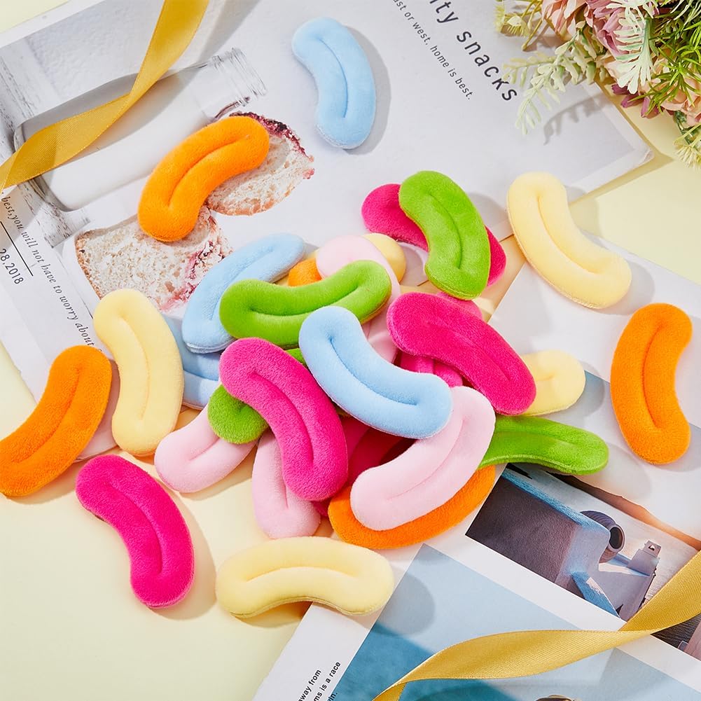 SUPERFINDINGS 48Pcs 6Colors Doll Mouth Thick Lip Safety Mouth Replacement DIY Dolls Monster Mouth Velvet Doll Accessories for Stuffed Dolls Animal Puppet Doll DIY Craft