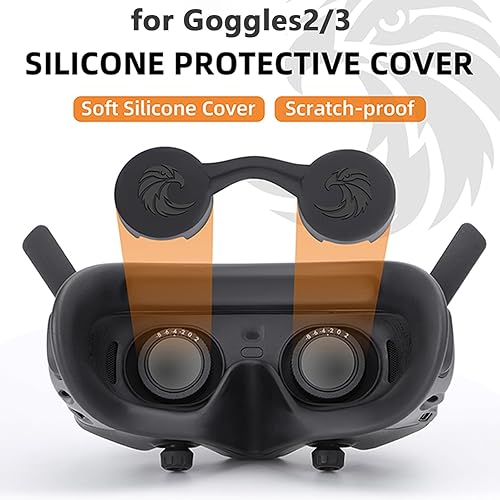 Miniatura 2 de Tapa protectora de lente para DJI Goggles 3 Funda protectora de silicona para DJI Avata 2 Gafas 23 Accesorios