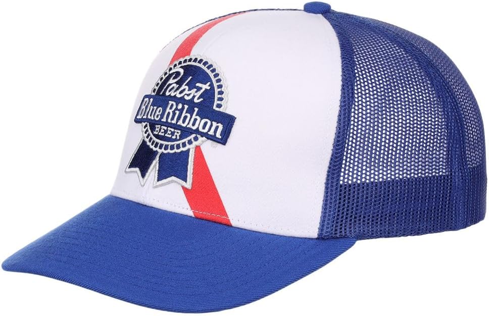 Pabst Blue Ribbon PBR Beer Adjustable Snapback Cap