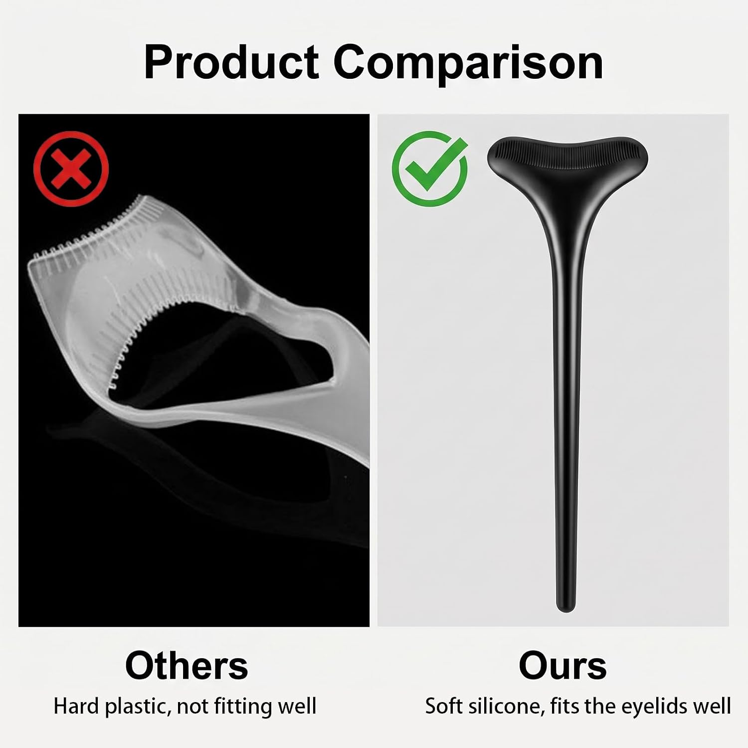 2pcs Mascara Guard Applicator, Ymapinc Eyelash Separator Tool, Reusable Silicone Lash Applicator & Eyeshadow Shield, Multi-Functional Makeup Protector for Women Beginners
