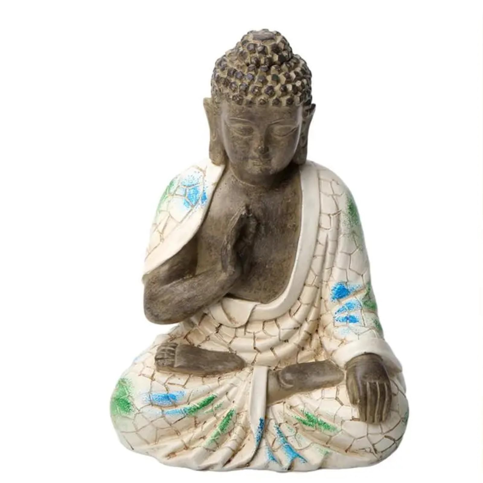 Statua di Buddha in resina Feng Shui decorativa, 17 cm, scultura da scrivania per ufficio