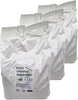 Universal Waschpulver Pulverform 3x10 kg | Phosphatfrei, Für alle Wäschearten, Maschinenwasche 30-95°C, Über 300 Waschladungen, Frischer Duft, Weißend